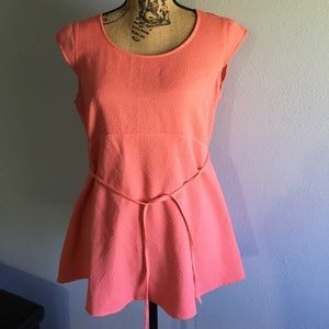 Motherhood Maternity Peach Short Sleeve Top